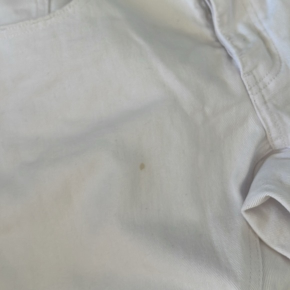 One Teaspoon Saints Long Rise Low Waist Distressed Baggy White Denim Jeans 24 - Picture 6 of 8